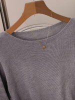 ⁦GlowEve فستان صوفي بأكمام طويلة وياقة طاقم⁩ - الصورة ⁦6⁩