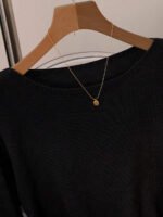 ⁦GlowEve فستان صوفي بأكمام طويلة وياقة طاقم⁩ - الصورة ⁦35⁩