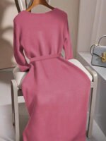 ⁦GlowEve فستان صوفي بأكمام طويلة وياقة طاقم⁩ - الصورة ⁦45⁩