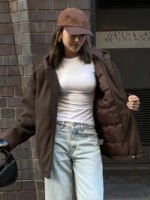 ⁦DAZY معطف كاجوال مبطن مزود بسحاب وقبعة⁩ - الصورة ⁦9⁩