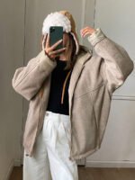 ⁦DAZY معطف كاجوال مبطن مزود بسحاب وقبعة⁩ - الصورة ⁦10⁩