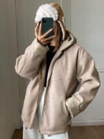 ⁦DAZY معطف كاجوال مبطن مزود بسحاب وقبعة⁩ - الصورة ⁦12⁩