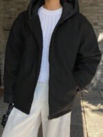 ⁦DAZY معطف كاجوال مبطن مزود بسحاب وقبعة⁩ - الصورة ⁦23⁩