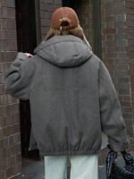 ⁦DAZY معطف كاجوال مبطن مزود بسحاب وقبعة⁩ - الصورة ⁦29⁩