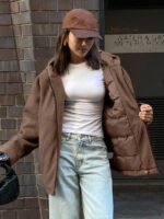 ⁦DAZY معطف كاجوال مبطن مزود بسحاب وقبعة⁩ - الصورة ⁦35⁩