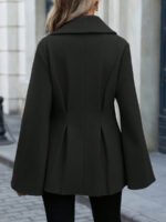 ⁦معطف صوفي نسائي EMERY ROSE – ستايل فرنسي أنيق يومي⁩ - الصورة ⁦3⁩