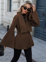 ⁦معطف صوفي نسائي EMERY ROSE – ستايل فرنسي أنيق يومي⁩ - الصورة ⁦13⁩