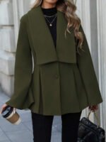 ⁦معطف صوفي نسائي EMERY ROSE – ستايل فرنسي أنيق يومي⁩ - الصورة ⁦20⁩