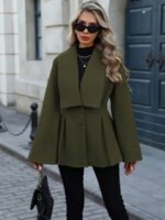 ⁦معطف صوفي نسائي EMERY ROSE – ستايل فرنسي أنيق يومي⁩ - الصورة ⁦21⁩