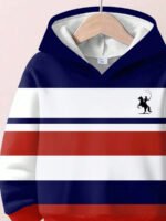 ⁦طقم أولاد قطعتين  تصميم فضفاض وطبعات ملونة⁩ - الصورة ⁦5⁩