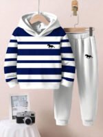 ⁦طقم أولاد قطعتين  تصميم فضفاض وطبعات ملونة⁩ - الصورة ⁦28⁩