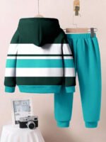 ⁦طقم أولاد قطعتين  تصميم فضفاض وطبعات ملونة⁩ - الصورة ⁦34⁩