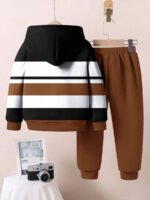 ⁦طقم أولاد قطعتين  تصميم فضفاض وطبعات ملونة⁩ - الصورة ⁦39⁩