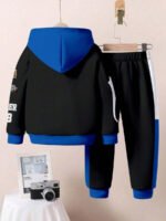 ⁦طقم أولاد قطعتين  تصميم فضفاض وطبعات ملونة⁩ - الصورة ⁦44⁩