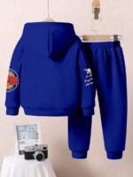 ⁦طقم أولاد قطعتين  تصميم فضفاض وطبعات ملونة⁩ - الصورة ⁦48⁩