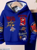 ⁦طقم أولاد قطعتين  تصميم فضفاض وطبعات ملونة⁩ - الصورة ⁦49⁩