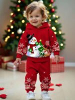 ⁦طقم أولاد قطعتين  تصميم فضفاض وطبعات ملونة⁩ - الصورة ⁦51⁩