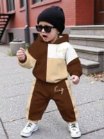 ⁦طقم أولاد قطعتين  تصميم فضفاض وطبعات ملونة⁩ - الصورة ⁦57⁩