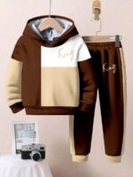 ⁦طقم أولاد قطعتين  تصميم فضفاض وطبعات ملونة⁩ - الصورة ⁦58⁩