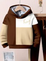 ⁦طقم أولاد قطعتين  تصميم فضفاض وطبعات ملونة⁩ - الصورة ⁦60⁩