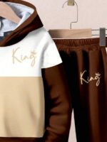 ⁦طقم أولاد قطعتين  تصميم فضفاض وطبعات ملونة⁩ - الصورة ⁦61⁩