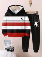 ⁦طقم أولاد قطعتين  تصميم فضفاض وطبعات ملونة⁩ - الصورة ⁦69⁩