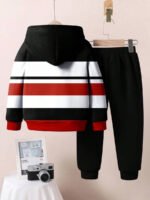 ⁦طقم أولاد قطعتين  تصميم فضفاض وطبعات ملونة⁩ - الصورة ⁦70⁩