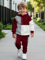 ⁦طقم أولاد قطعتين  تصميم فضفاض وطبعات ملونة⁩ - الصورة ⁦80⁩