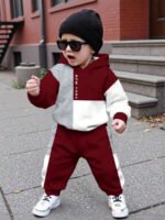 ⁦طقم أولاد قطعتين  تصميم فضفاض وطبعات ملونة⁩ - الصورة ⁦81⁩