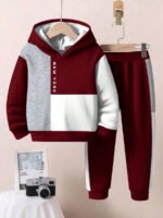 ⁦طقم أولاد قطعتين  تصميم فضفاض وطبعات ملونة⁩ - الصورة ⁦82⁩