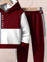 ⁦طقم أولاد قطعتين  تصميم فضفاض وطبعات ملونة⁩ - الصورة ⁦86⁩