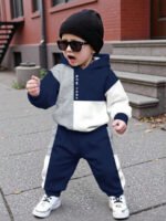 ⁦طقم أولاد قطعتين  تصميم فضفاض وطبعات ملونة⁩ - الصورة ⁦88⁩