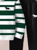 ⁦طقم أولاد قطعتين  تصميم فضفاض وطبعات ملونة⁩ - الصورة ⁦98⁩