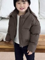 جاكيت بلون أحادي للفتيات