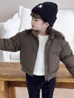 ⁦جاكيت بلون أحادي للفتيات⁩ - الصورة ⁦5⁩