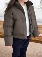 ⁦جاكيت بلون أحادي للفتيات⁩ - الصورة ⁦6⁩