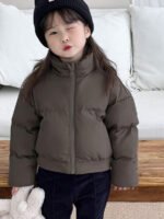 ⁦جاكيت بلون أحادي للفتيات⁩ - الصورة ⁦8⁩