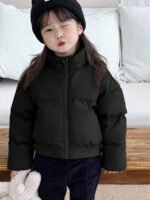 ⁦جاكيت بلون أحادي للفتيات⁩ - الصورة ⁦12⁩