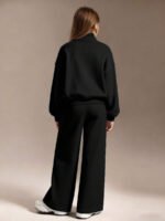 ⁦طقم رياضي للفتيات  سويت شيرت وبنطلون رمادي⁩ - الصورة ⁦10⁩