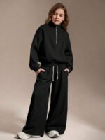 ⁦طقم رياضي للفتيات  سويت شيرت وبنطلون رمادي⁩ - الصورة ⁦11⁩