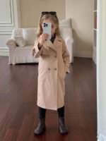 ⁦معطف بناتي طويل خفيف⁩ - الصورة ⁦6⁩