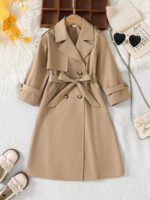 ⁦معطف بناتي طويل خفيف⁩ - الصورة ⁦7⁩