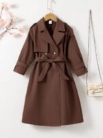 ⁦معطف بناتي طويل خفيف⁩ - الصورة ⁦21⁩