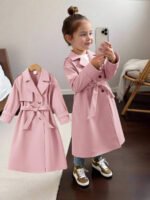 ⁦معطف بناتي طويل خفيف⁩ - الصورة ⁦23⁩