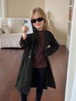 ⁦معطف بناتي طويل خفيف⁩ - الصورة ⁦34⁩