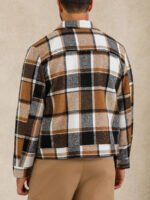 ⁦معطف صوفي قصير عصري للرجال⁩ - الصورة ⁦8⁩