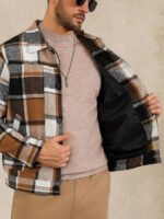 ⁦معطف صوفي قصير عصري للرجال⁩ - الصورة ⁦13⁩