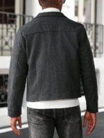 ⁦معطف صوفي قصير عصري للرجال⁩ - الصورة ⁦15⁩