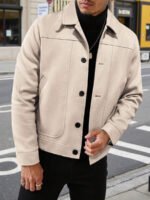 ⁦معطف صوفي قصير عصري للرجال⁩ - الصورة ⁦22⁩