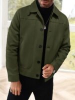 ⁦معطف صوفي قصير عصري للرجال⁩ - الصورة ⁦29⁩